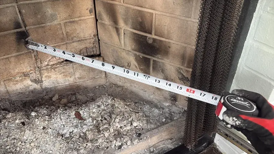 Chimney and vent services project before service