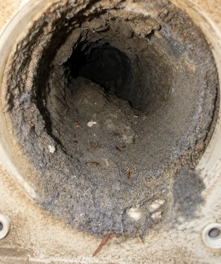 Chimney and vent services project before service